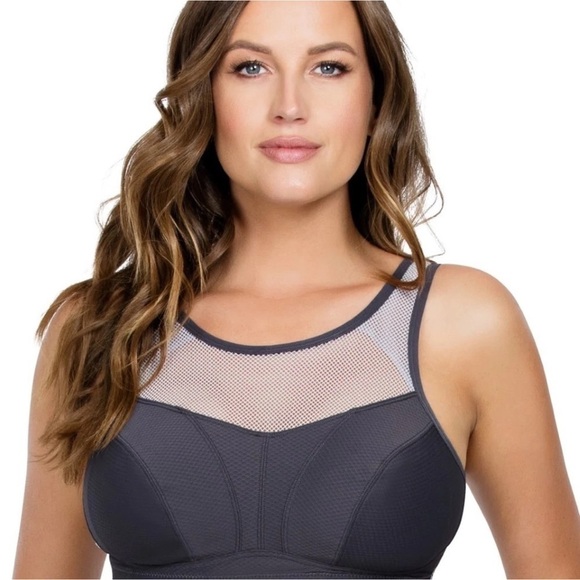 Parfait Active Wireless Yoga Sports Bra Size 32H P5542 Rabbit (gray) w/White NWT - Picture 10 of 10